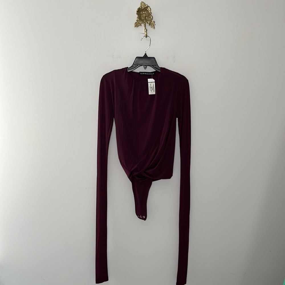Y/Project High Leg Ruched Bodysuit XS NEW - Picture 3 of 9